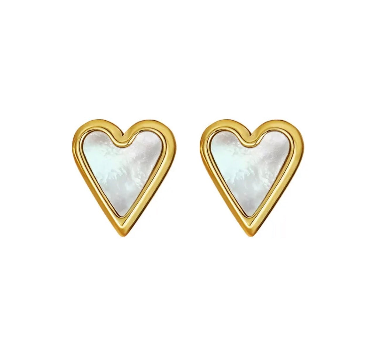 Heart Set Gold Plated Stainless Steel