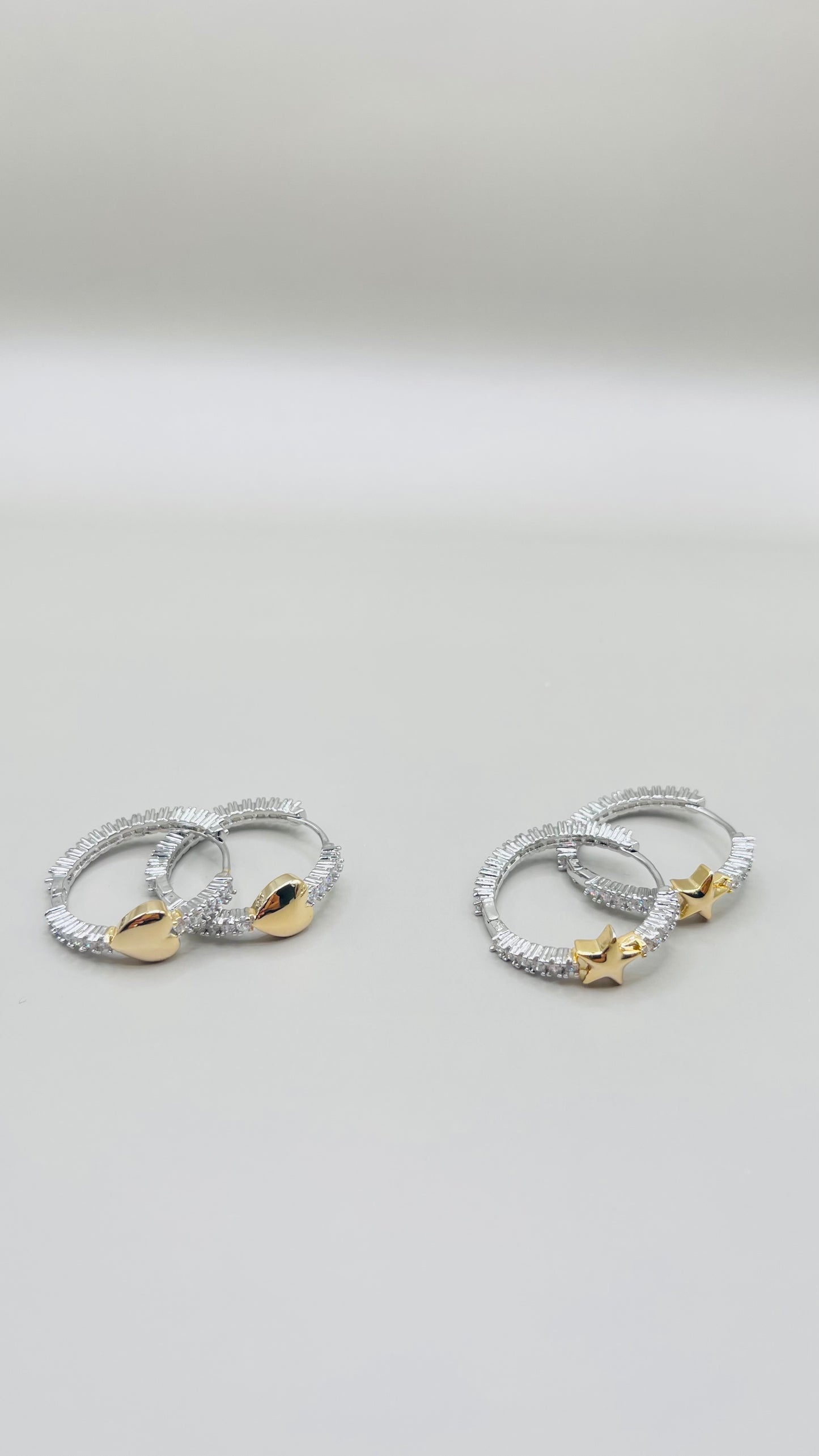 EARRINGS HEART AND STARS