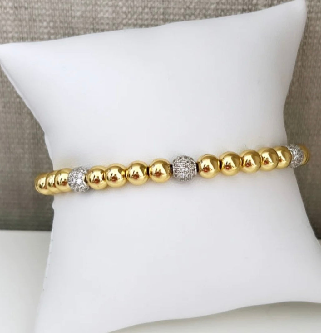 GOLD BEAD BRACELET