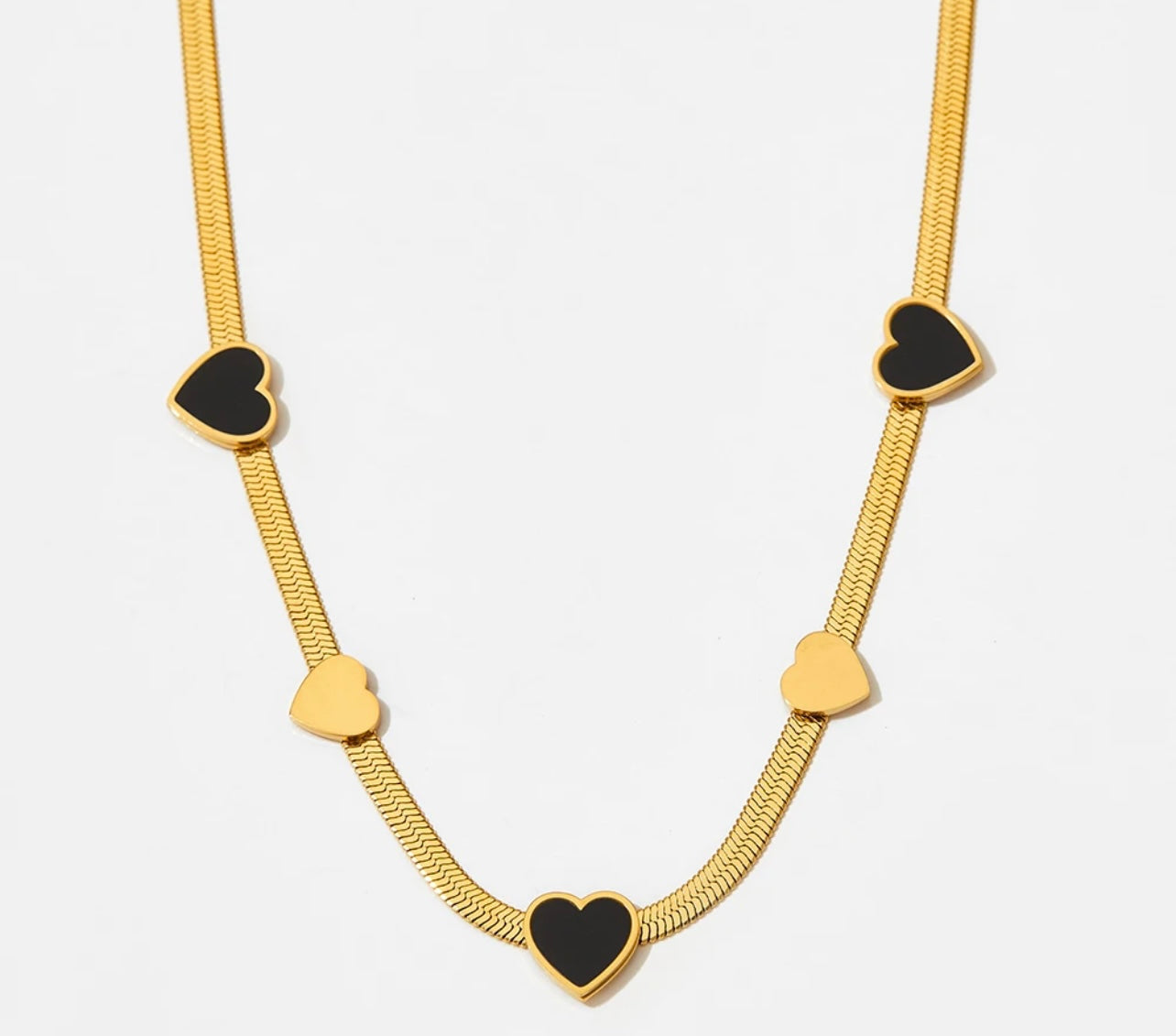 Heart Set  Gold Plated Stainless Steel