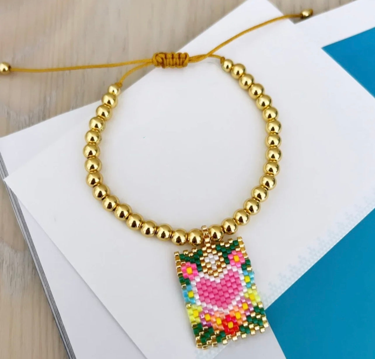 Miyuki heart Bracelet Adjustable Handmade