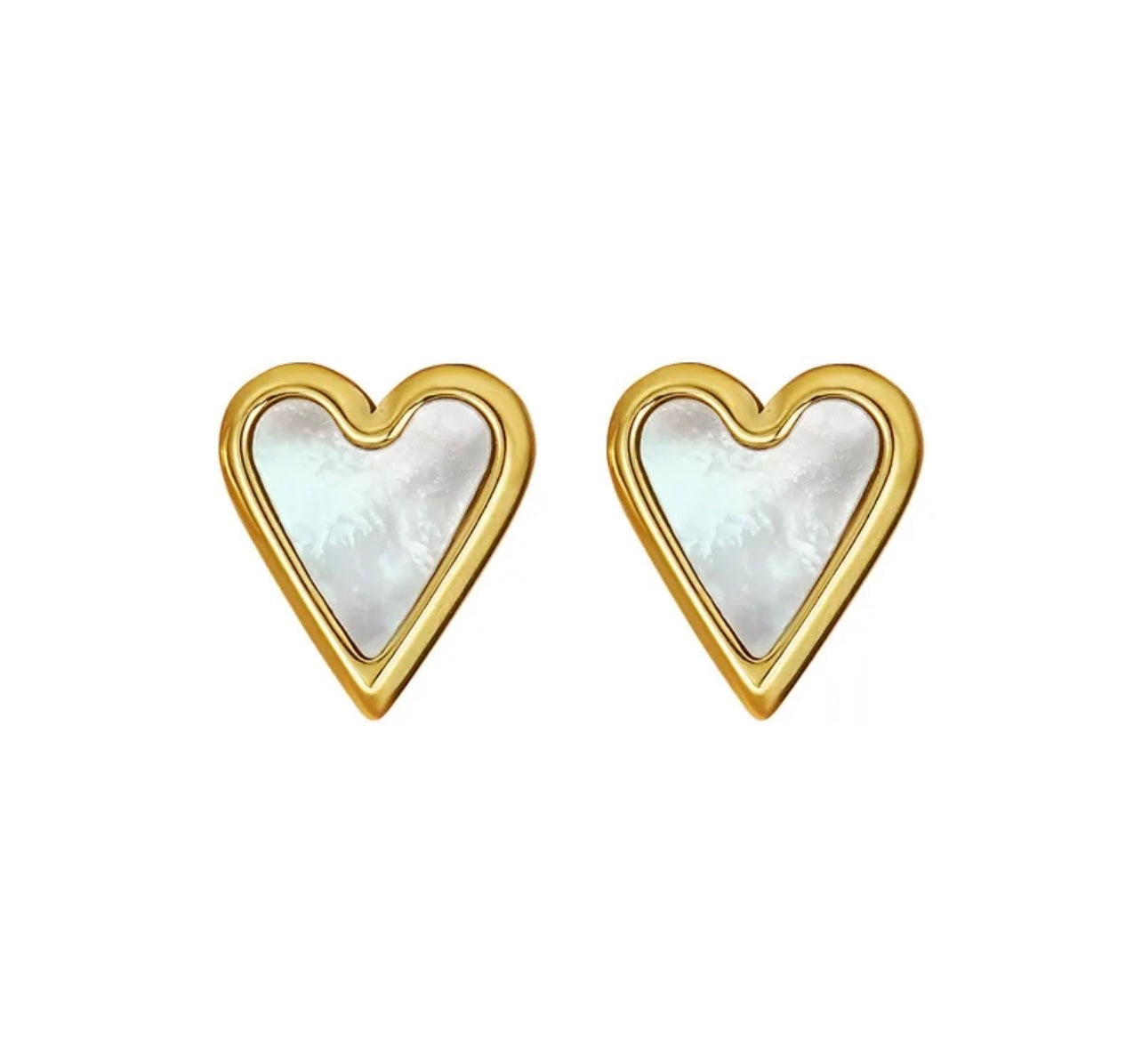 Heart Set  Gold Plated Stainless Steel