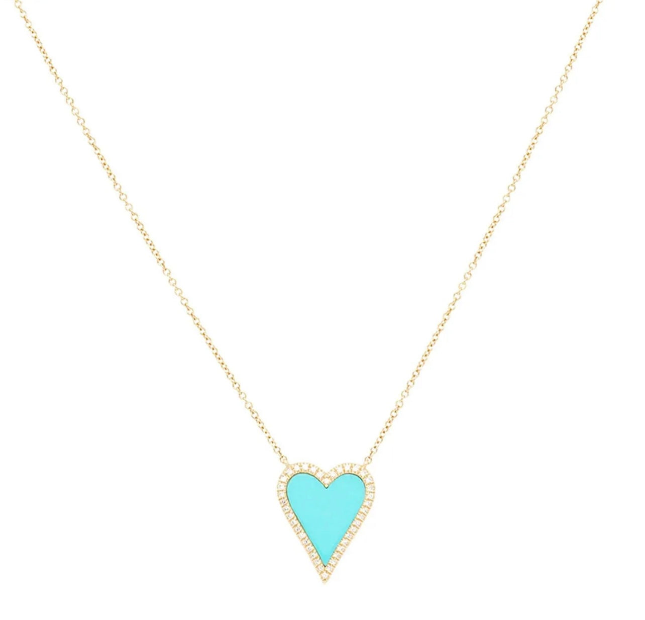 Beautiful heart shape turquoise