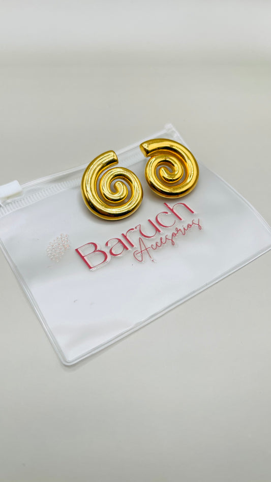 SPIRAL STUD EARRINGS