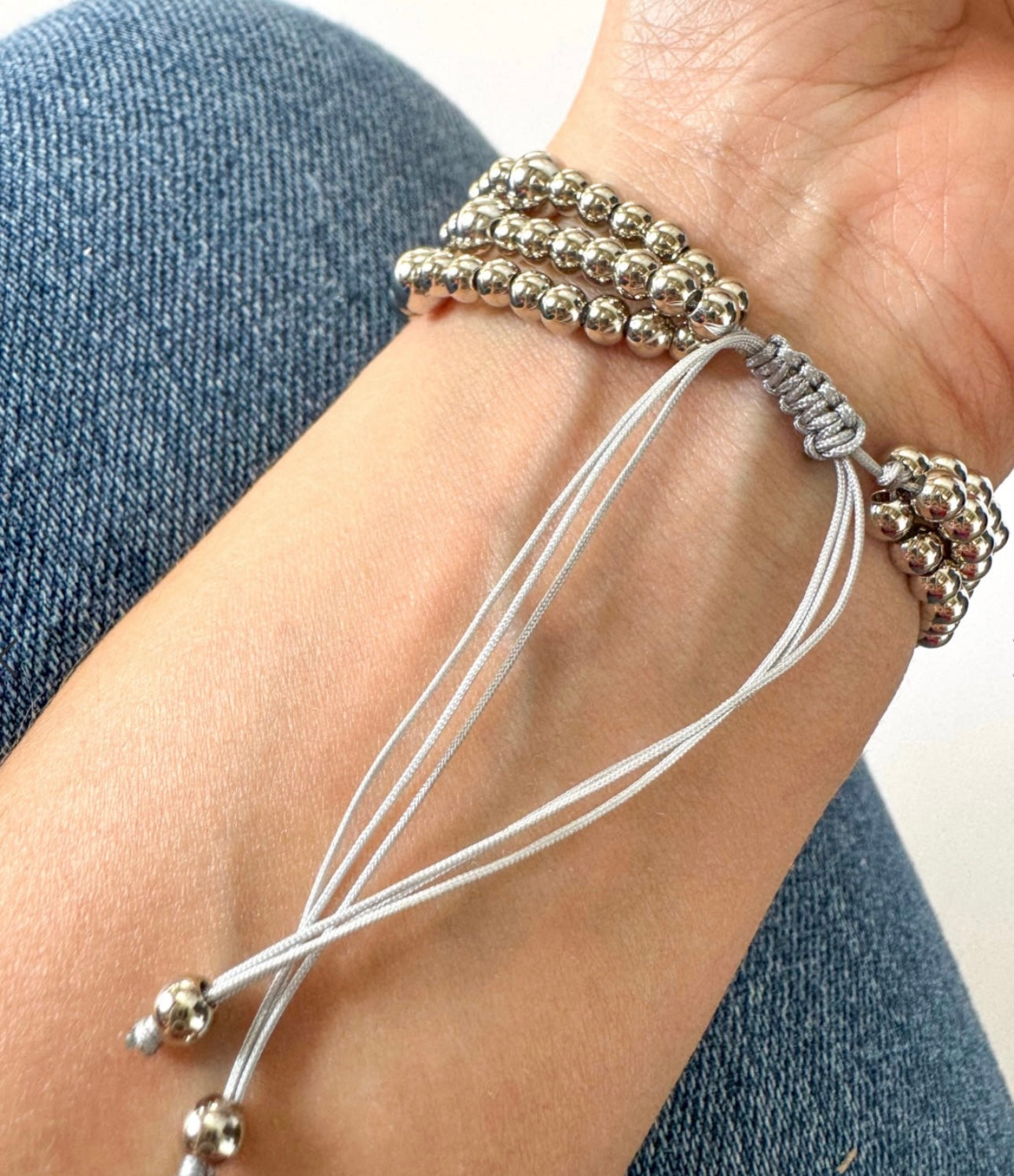 HEART GOLD AND SILVER BRACELET