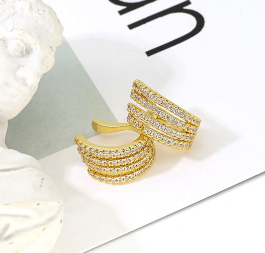 Delicate Zircon Clip Earrings Female Ear Cuff