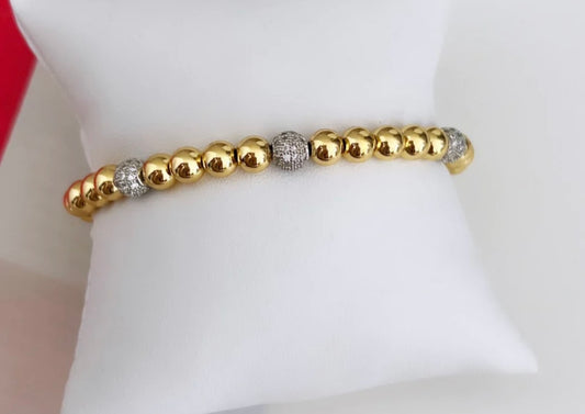 GOLD BEAD BRACELET