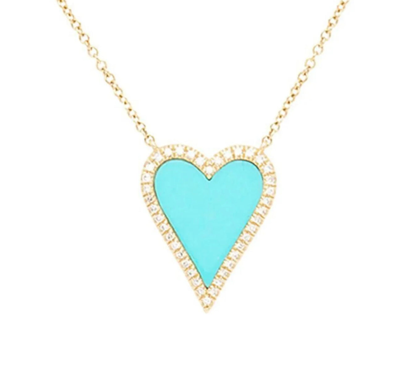 Beautiful heart shape turquoise