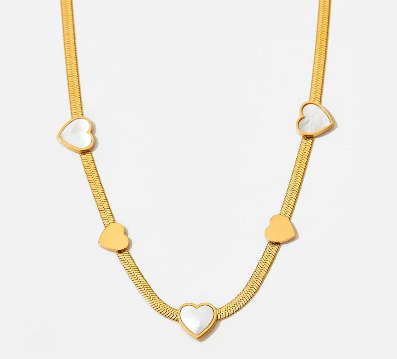 Heart Set  Gold Plated Stainless Steel