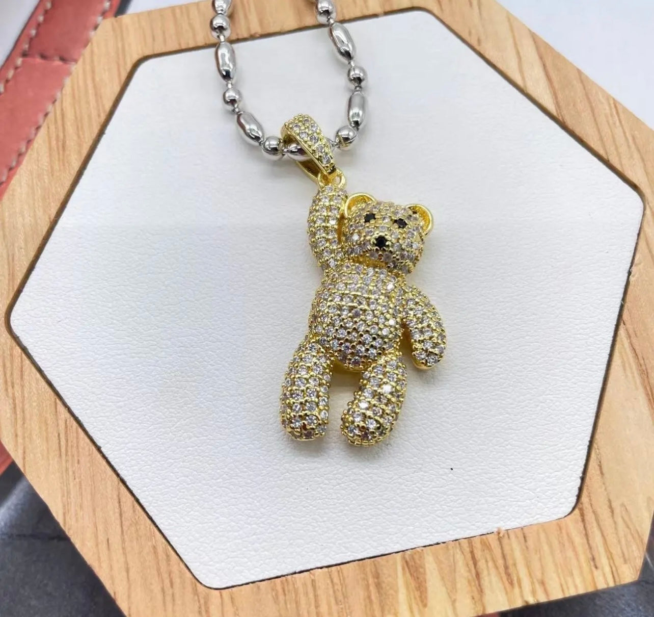 Teddy Bear Gold Necklaces