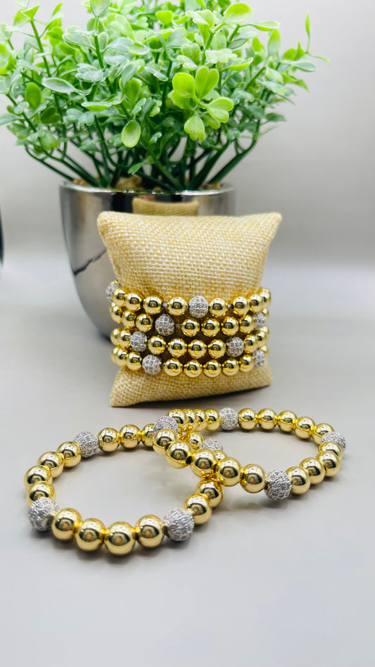 GOLD BEAD BRACELET