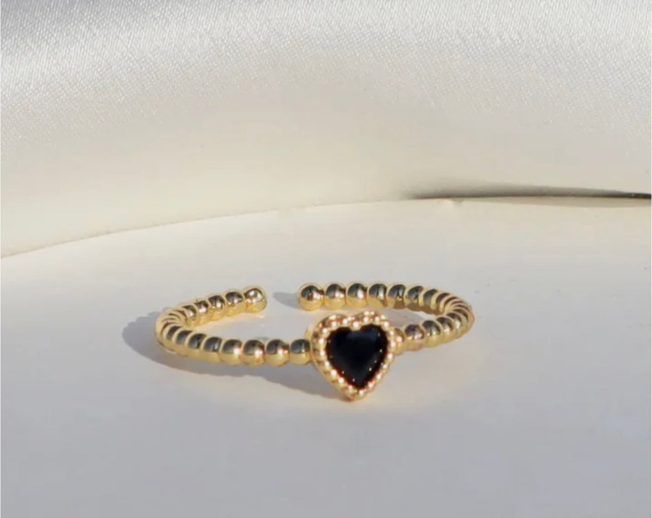 Lovely Opening Adjustable Heart Ring