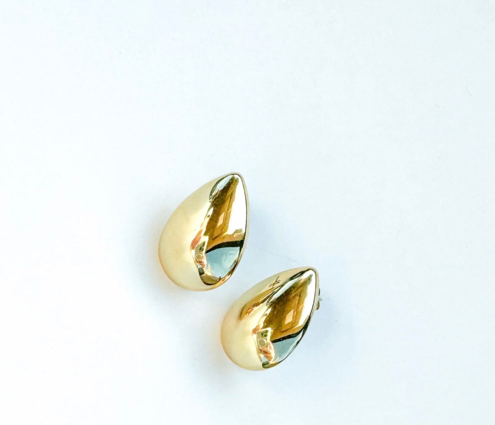 Gold Trendy Punk Earrings