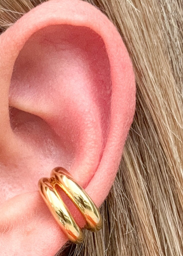 Double Gold Ear Cuff