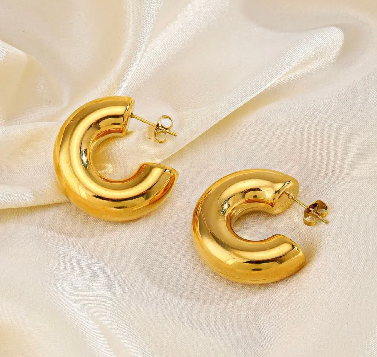 Chunky Hoops Gold