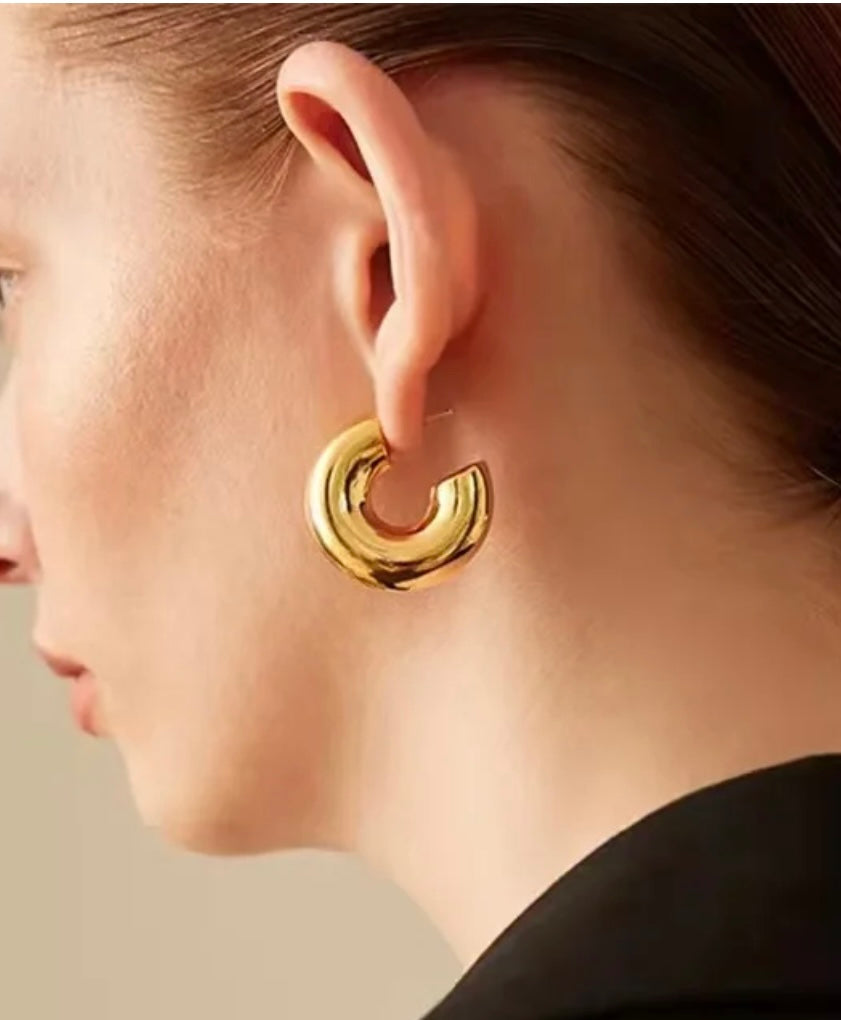 Chunky Hoops Gold